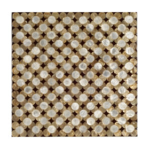 HMT Mop Pinctada (Gallery 2) Floral2 Choco Brown Doğal Laminat Panel